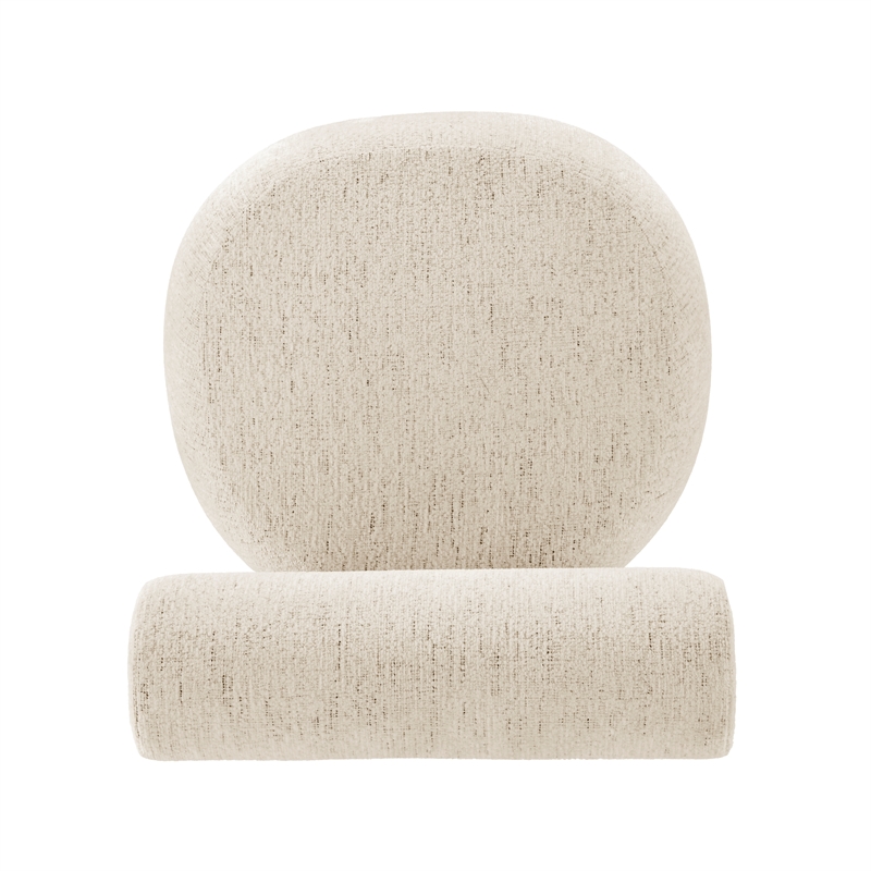 NPD Furniture Pamela Fabric Accent Chair in Concord Cream