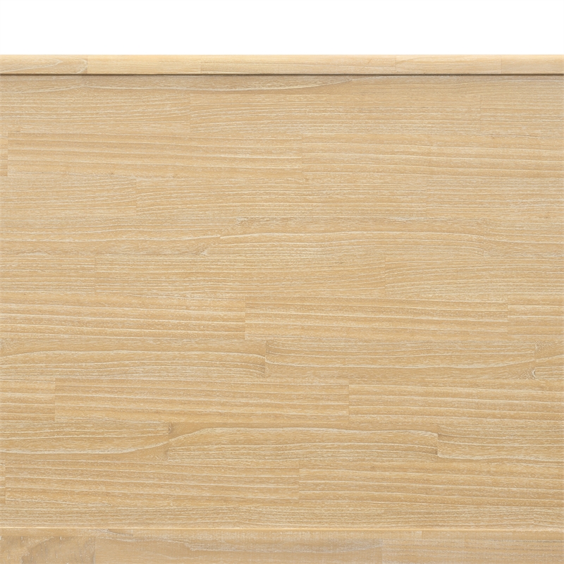 NPD Furniture Hansville King Bed Set in Natural Whitewash