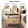 NPD Furniture Hansville Nightstand/Side Table in Natural Whitewash