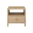 NPD Furniture Hansville Nightstand/Side Table in Natural Whitewash