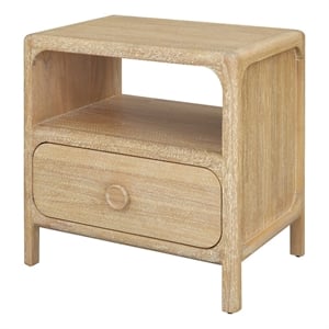 NPD Furniture Hansville Nightstand/Side Table in Natural Whitewash