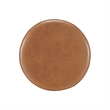 NPD Furniture Deandre Faux Leather Backless Swivel Counter Stool in Brown
