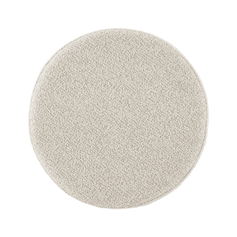 NPD Furniture Deandre Fabric Backless Swivel Counter Stool in Beige