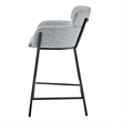 NPD Furniture Finley Fabric Counter Stool in Blazer Light Gray