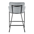 NPD Furniture Finley Fabric Counter Stool in Blazer Light Gray