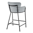 NPD Furniture Finley Fabric Counter Stool in Blazer Light Gray
