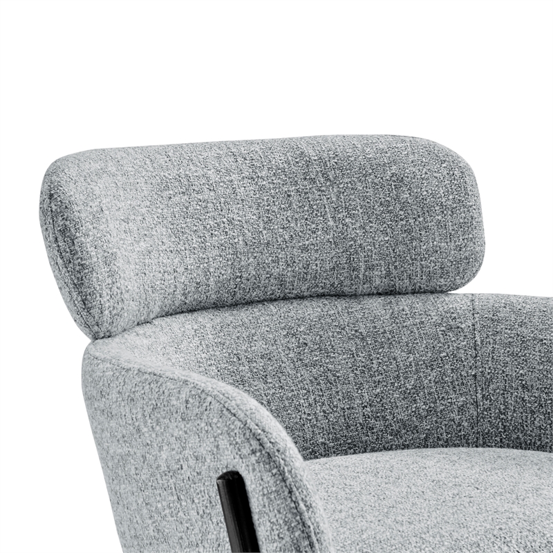 NPD Furniture Finley Fabric Counter Stool in Blazer Light Gray