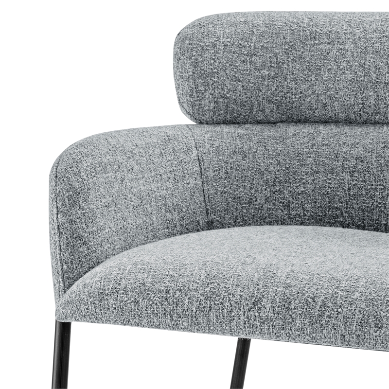 NPD Furniture Finley Fabric Counter Stool in Blazer Light Gray