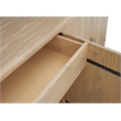 NPD Furniture Hansville Sideboard 4 Doors w/ 2 Inner Drawers in Natural