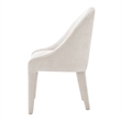 NPD Furniture Stacy Fabric Dining Side Chair in Seville Beige