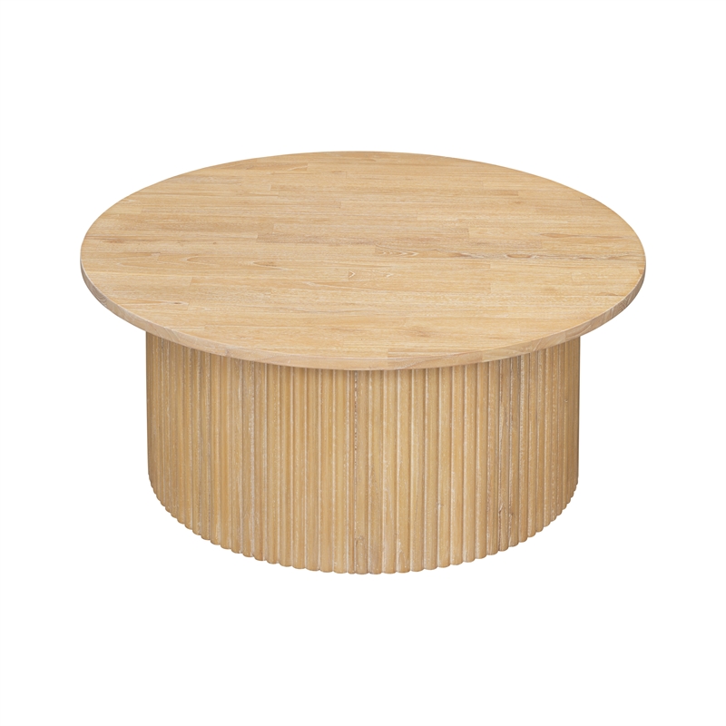 NPD Furniture Aniston Coffee Table in Natural Whitewash