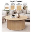 NPD Furniture Aniston Coffee Table in Natural Whitewash