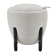 NPD Furniture Murphy Fabric Storage Ottoman in Horizon Gray