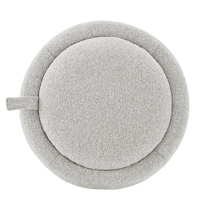NPD Furniture Murphy Fabric Storage Ottoman in Horizon Gray