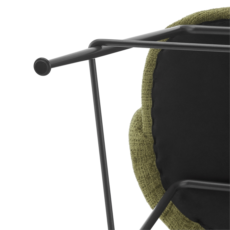 NPD Furniture Millie Fabric Counter Stool in Canova Green (Set of 2)