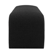 NPD Furniture Vioreen Modern Fabric Bench in Stanton Black