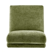NPD Furniture Zenda Fabric Swivel Accent Chair w/ Wooden Base in Green