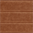 NPD Furniture Harland Faux Leather Square Coffee Table/Ottoman in Brown