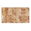 NPD Furniture Adriel Burl Wood Coffee Table in Natural Burl