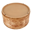 NPD Furniture Arsenio Burl Wood Round Coffee Table in Natural Burl