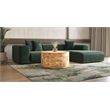NPD Furniture Arsenio Burl Wood Round Coffee Table in Natural Burl