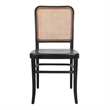 NPD Furniture Sonora Rattan Dining Side Chair Wood Seat (Set of 2)