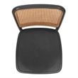 NPD Furniture Sonora Rattan Dining Side Chair Wood Seat (Set of 2)