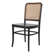 NPD Furniture Sonora Rattan Dining Side Chair Wood Seat (Set of 2)