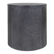 NPD Furniture Watkins Round Side/End Table in Brushstroke Black