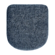 NPD Furniture Rylee KD Chenille Backless Counter Stool in Blue (Set of 2)