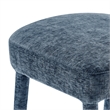 NPD Furniture Rylee KD Chenille Backless Counter Stool in Blue (Set of 2)