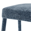 NPD Furniture Rylee KD Chenille Backless Counter Stool in Blue (Set of 2)