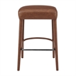 NPD Furniture Rylee KD Faux Leather Backless Counter Stool (Set of 2)