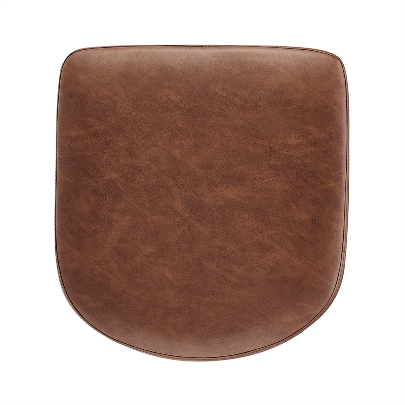 NPD Furniture Rylee KD Faux Leather Backless Counter Stool (Set of 2)