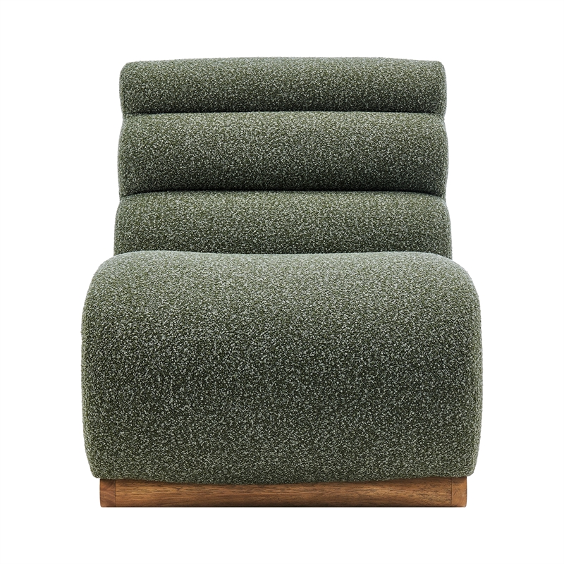 NPD Furniture Lucius Boucle Accent Chair in Milford Green