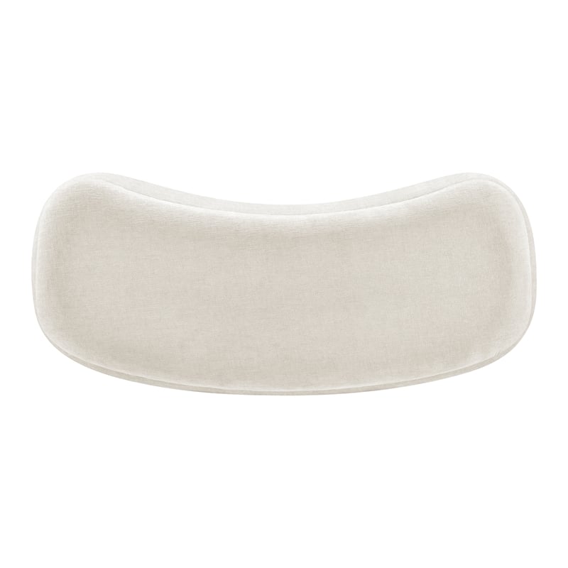 NPD Furniture Leony Chenille Storage Bench in Seneca Beige