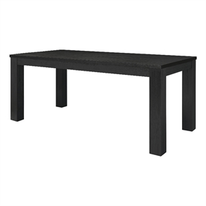NPD Furniture Bedford KD 75&quot Rect. Dining Table Square Legs in Black