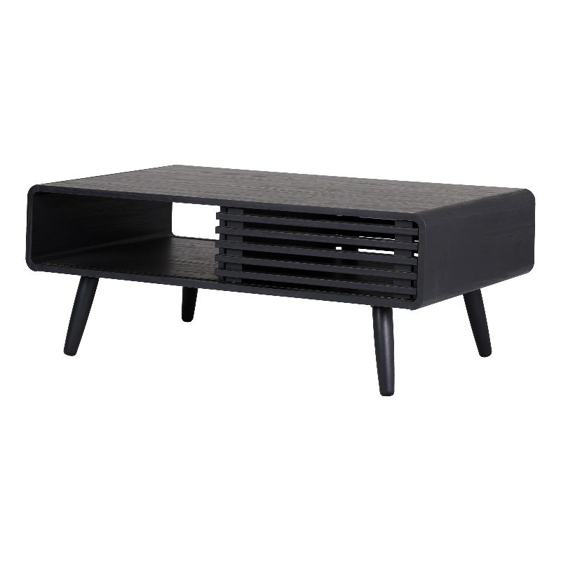 NPD Furniture Wilson Slat Coffee Table in Black