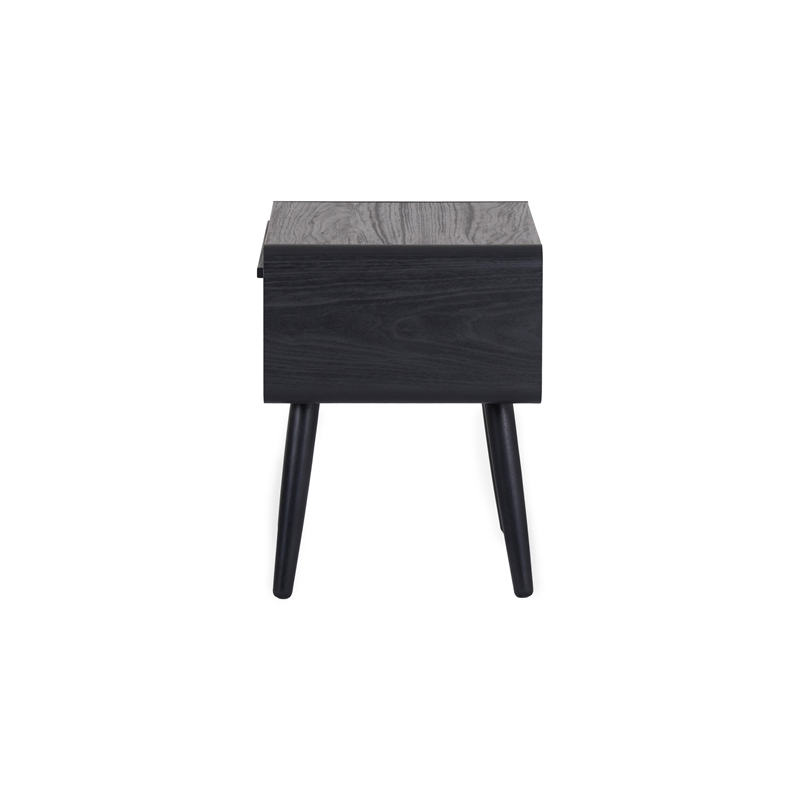NPD Furniture Wilson Slat Side/End Table in Black