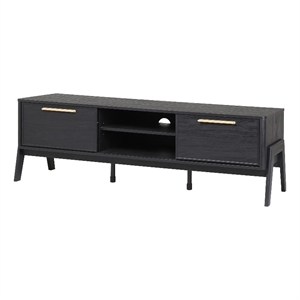 NPD Furniture Heaton 60&quot Low TV Stand in Black