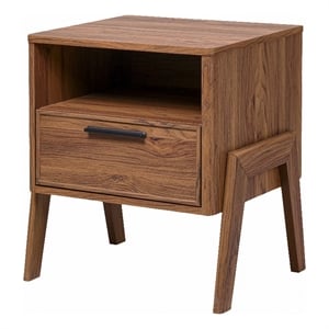 NPD Furniture Heaton Side Table 1 Drawer in Walnut