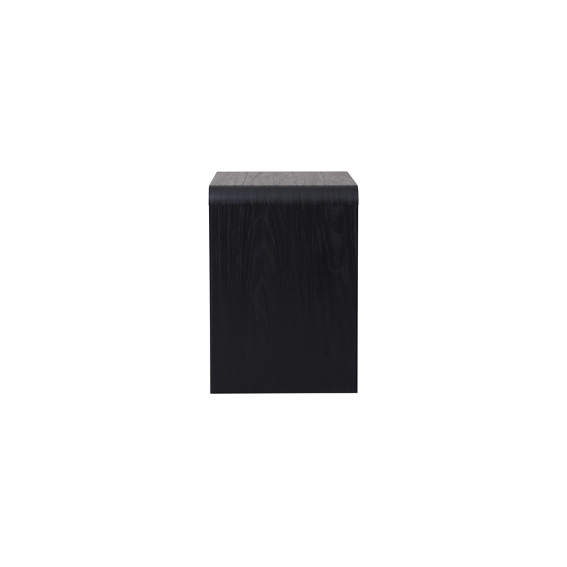 NPD Furniture Delmare Side/End Table w/ 1 Drawer in Black