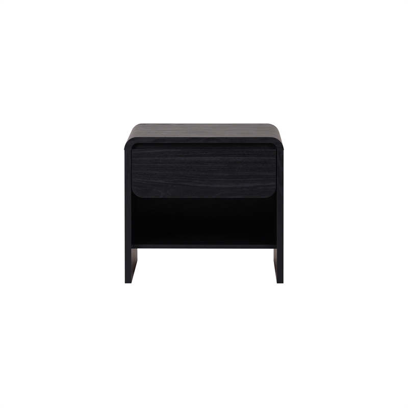 NPD Furniture Delmare Side/End Table w/ 1 Drawer in Black