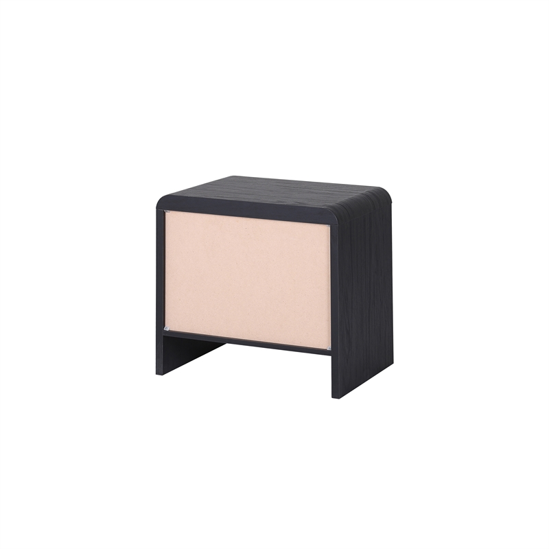 NPD Furniture Delmare Side/End Table w/ 1 Drawer in Black