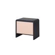 NPD Furniture Delmare Side/End Table w/ 1 Drawer in Black
