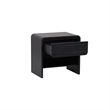 NPD Furniture Delmare Side/End Table w/ 1 Drawer in Black