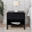 NPD Furniture Delmare Side/End Table w/ 1 Drawer in Black