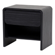 NPD Furniture Delmare Side/End Table w/ 1 Drawer in Black