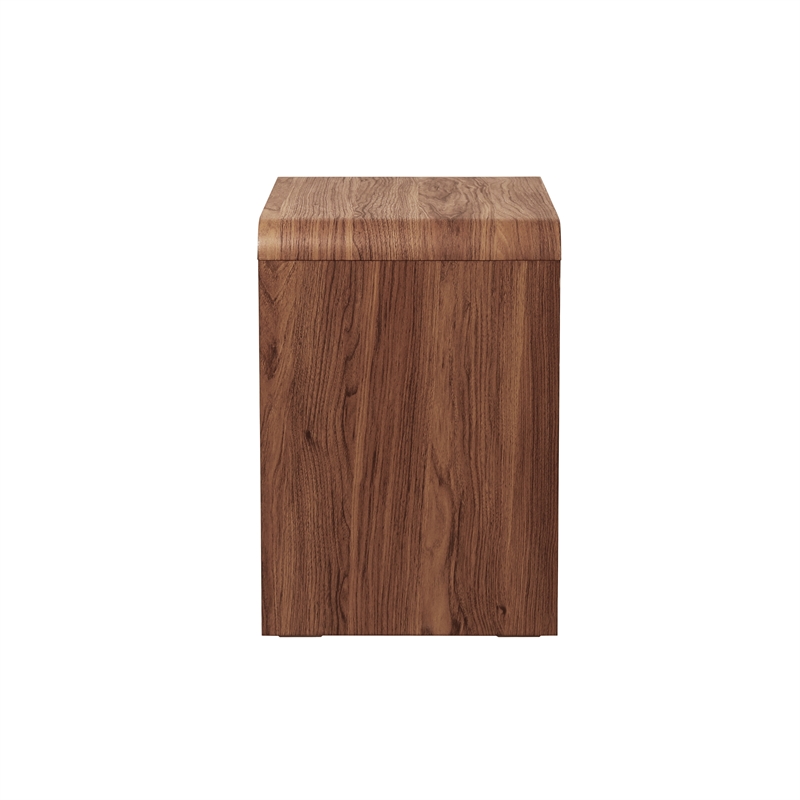 NPD Furniture Delmare Side/End Table w/ 1 Drawer in Walnut