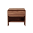 NPD Furniture Delmare Side/End Table w/ 1 Drawer in Walnut